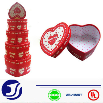 custom printed heart shape paper box