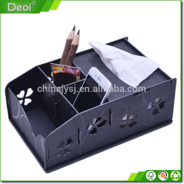 2015 Popular Custom PP Board House/office Multifunction Desk Collection Box Tissue Box