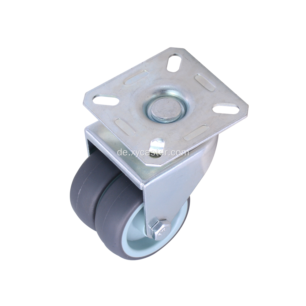 Dual Wheel Caster 50 mm TPR drehbar