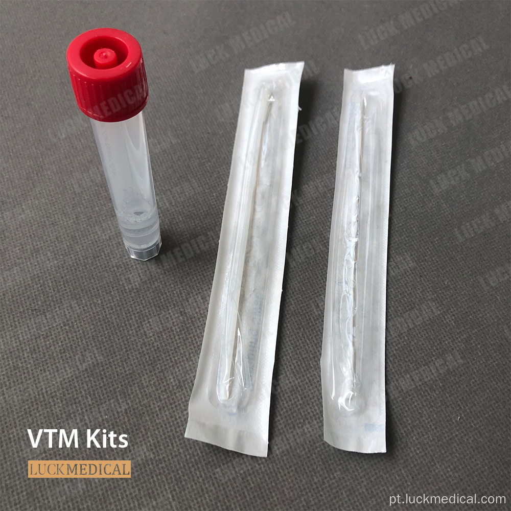 Meio de transporte viral com kit de swab oral FDA