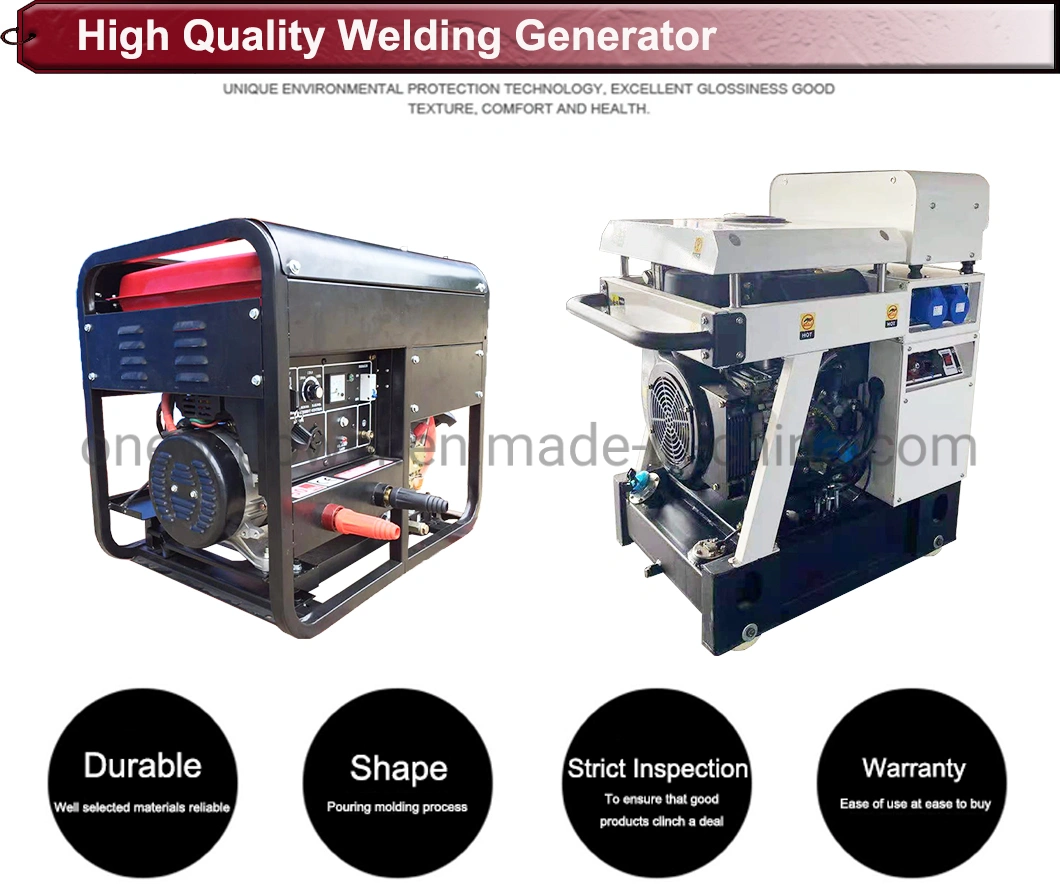 Factory Price Silent Portable Diesel Ultrasonik Weld Welding Machine Set Welding Generator 5kVA 400 AMPS Open Type Made in Japan