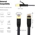 플랫 꼰 RJ45 Cat7 패치 케이블