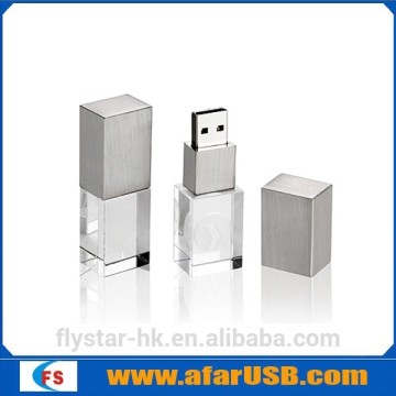 hot sell new product usb memory stick with 3D LOGO crystal usb stick