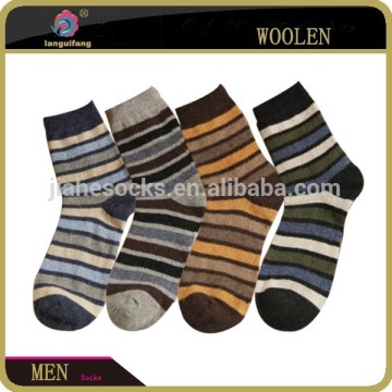 Merino wool socks customized striped men socks factory