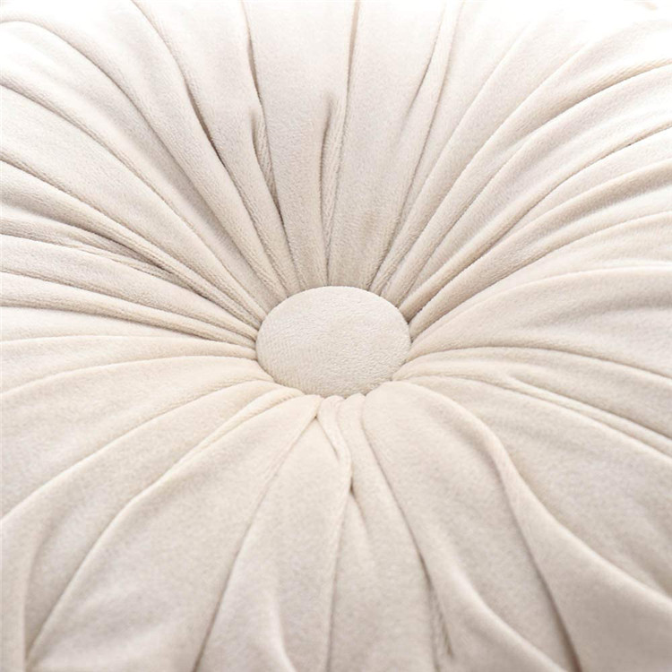 Amazon selling new style velvet round shape decorative cushion pillow