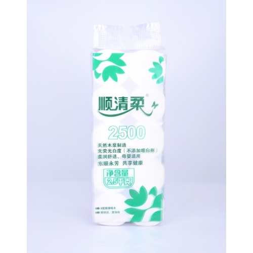 12 rolos de papel higiênico natural yongfang