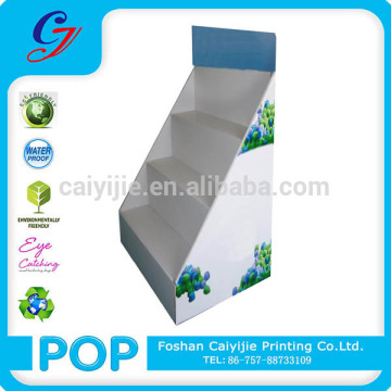 Cardboard Shelf Retail Store Motorcycle Helmet Display Stands