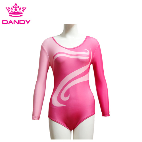 Long Sleeve Custom Childrens Leotard For Practice