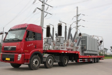 trailer type mobile substation transformer