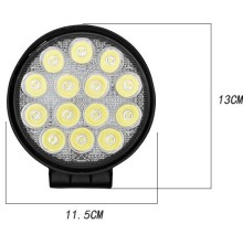 4.5 Inch Square Car LED Work Light: Off-Road Cross Yellow Flash Ring Spot Light