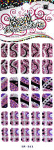 Oem Eco - Friendly Nontoxic Pink Glitter Fingernail Art Stickers