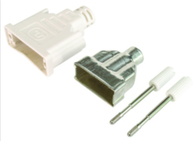 Conector de placa de estaño DVI negro / blanco