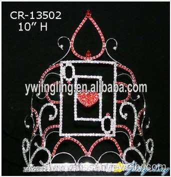 Large Heart Shape Crown For Valentine's Day