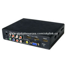 HDMI Converters, Convert CVBS, YPbPr, VGA, HDMI and USB Media to 720, 1,080P HDMI Output