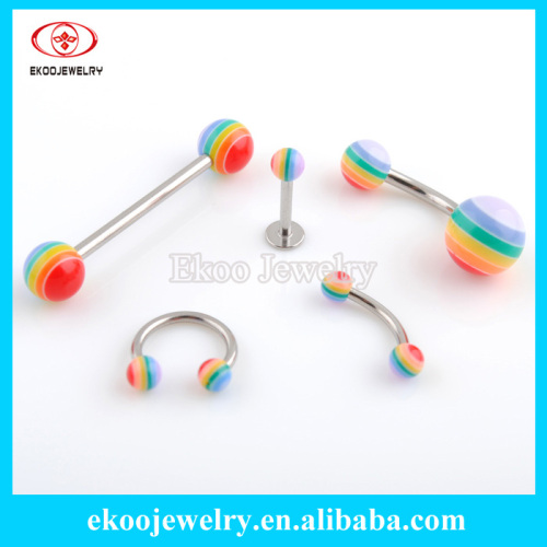 Polyresin Rainbow Gay Pride Body Jewelry