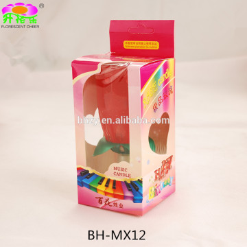 2016 Hot Sale Rotating Rose Candles Wholesale