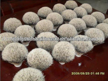 shaving brush silver tip badger hair knots