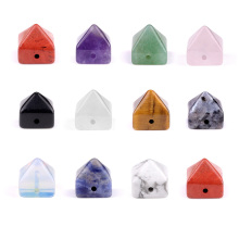 10x10mm Gemstone Pyramid Stone Bead for Making Jewelry Natural Stone Pyramid Loose Beads for Diy Bracelet Necklace Jewelry