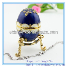 easter handmade gift//golden diamond decorative easter egg jewelry box SCJ776