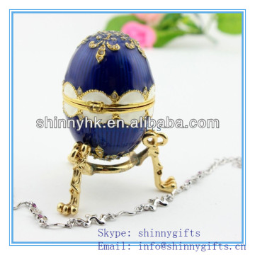 easter handmade gift//golden diamond decorative easter egg jewelry box SCJ776