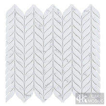 White Glass Mosaic Tile Backsplash for Walls