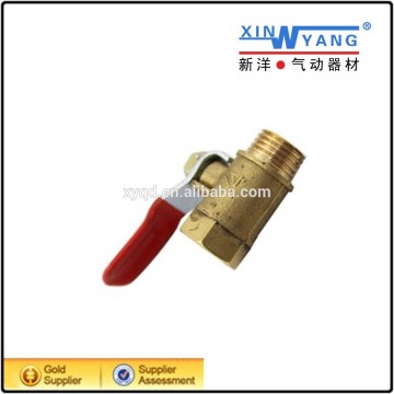 Lever handle outside thread male forged brass ball valve