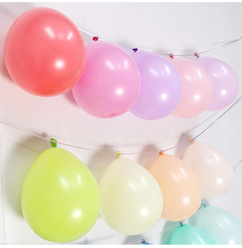 100pcs Wholesale Pastel Latex Balloon Kit 10 Inch Assorted Macaron Candy Color Latex Balloons