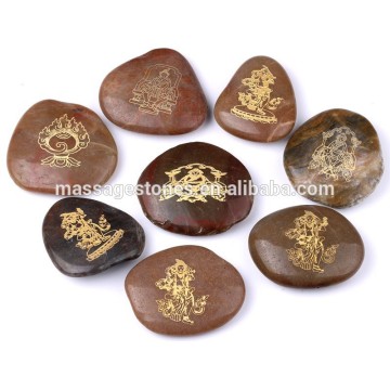 Engraved river rock river stone carving words imprinted pebble stone