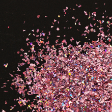 9-Color Mixed Nail Art Glitters, Sequins Variety Shapes: Red Nail Sequin Glitter for Nails