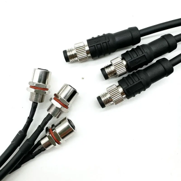 M8 Metal Female Male Panel Mount Waterproof Connecto