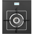 Black Glass Gas Hob 5 Burner di Belgium