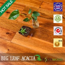 Large Leaf Acacia Solid Flooring & surface: smooth or handsraped
