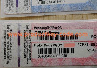 Windows 7 Product Key Sticker , Windows 7 Professional Coa