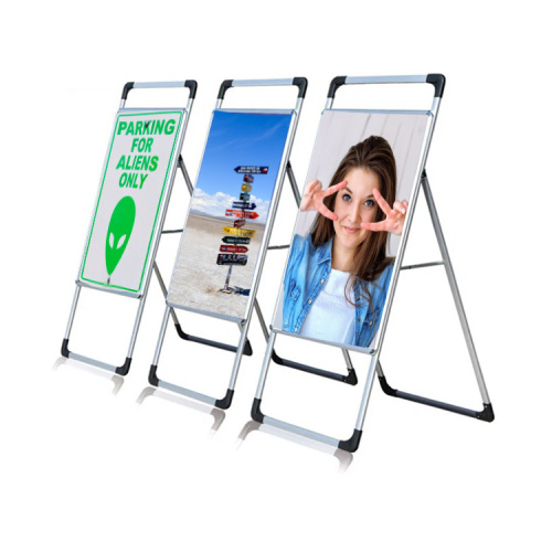 Portable Pavement Sign Advertising A-Board Poster Stand