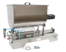High Precision Pneumatic Slurry Mixing Paste Filling Machine for Curry Paste and Chili Sauce