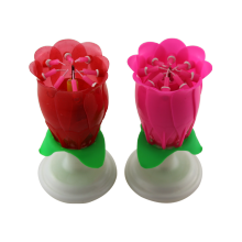 Rose Flower Musical Birthday Candle