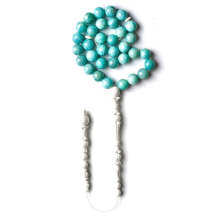 8mm, 10mm, 12mm Amazonite Islamic Prayer Bead Bracelet with Ocena Beads on Amazon