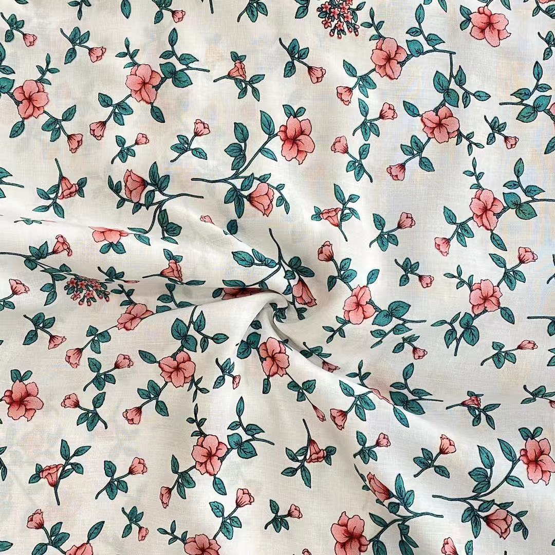 ISP Textile Cheap Price Plain Style Woven100 Rayon Challis Fabric for Garment