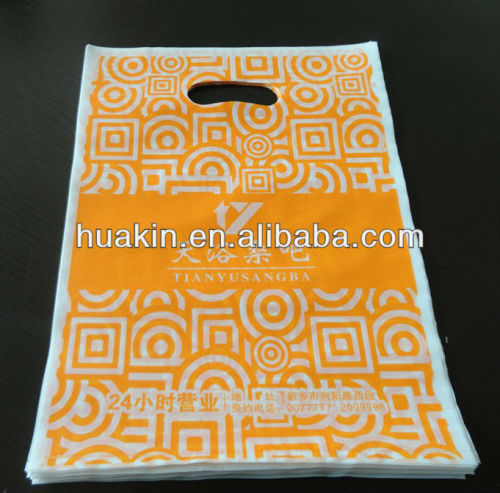 poly Die cut handle shopping bags