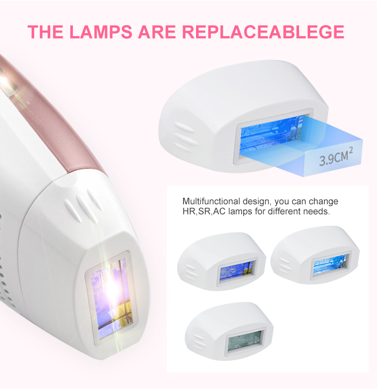 Rose Gold Home IPL Hair Removal Machine Laser Portable