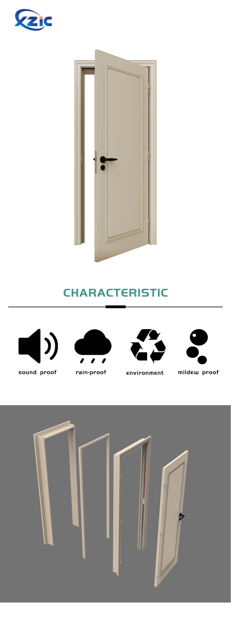 Steel acoustic door soundproof interor and exterior doors