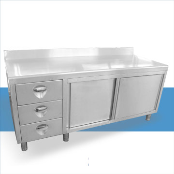 Stainless Steel Work Table for Kitchen Bench and Cabinet