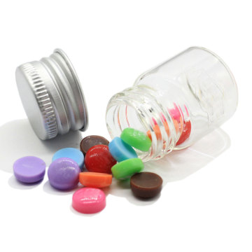 Resin Chocolate Beans Bottle Charms Glass Candy Bottle Craft Miniature Dollhouse Food Bugglegum Candy Jar DIY Jewelry