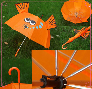 Fish cartoon design children straight umbrella