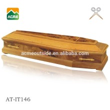 AT-IT146 good quality red cedar coffin factory