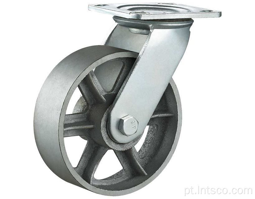 Roda industrial do rodízio do ferro fundido resistente do ferro fundido