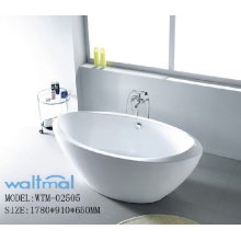 Quality Oval Acrylic Resin Freestanding Bathtub