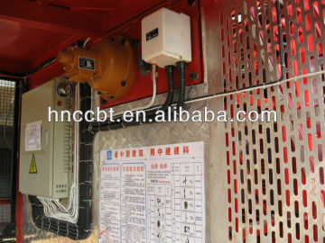 energy daving single rail cage construction hoist