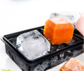 Bandejas de cubo de 4 hielo de silicona moldes de hielo con tapas