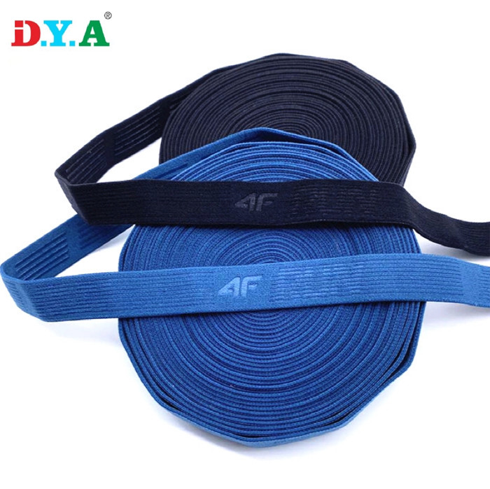 Embossing silicone Backed Non-Slip Jacquard Waistband Customized Elastic Band